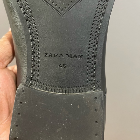 Zara Glossy Shine dress shoes Blk Sz 12 (45) - Picture 9 of 9